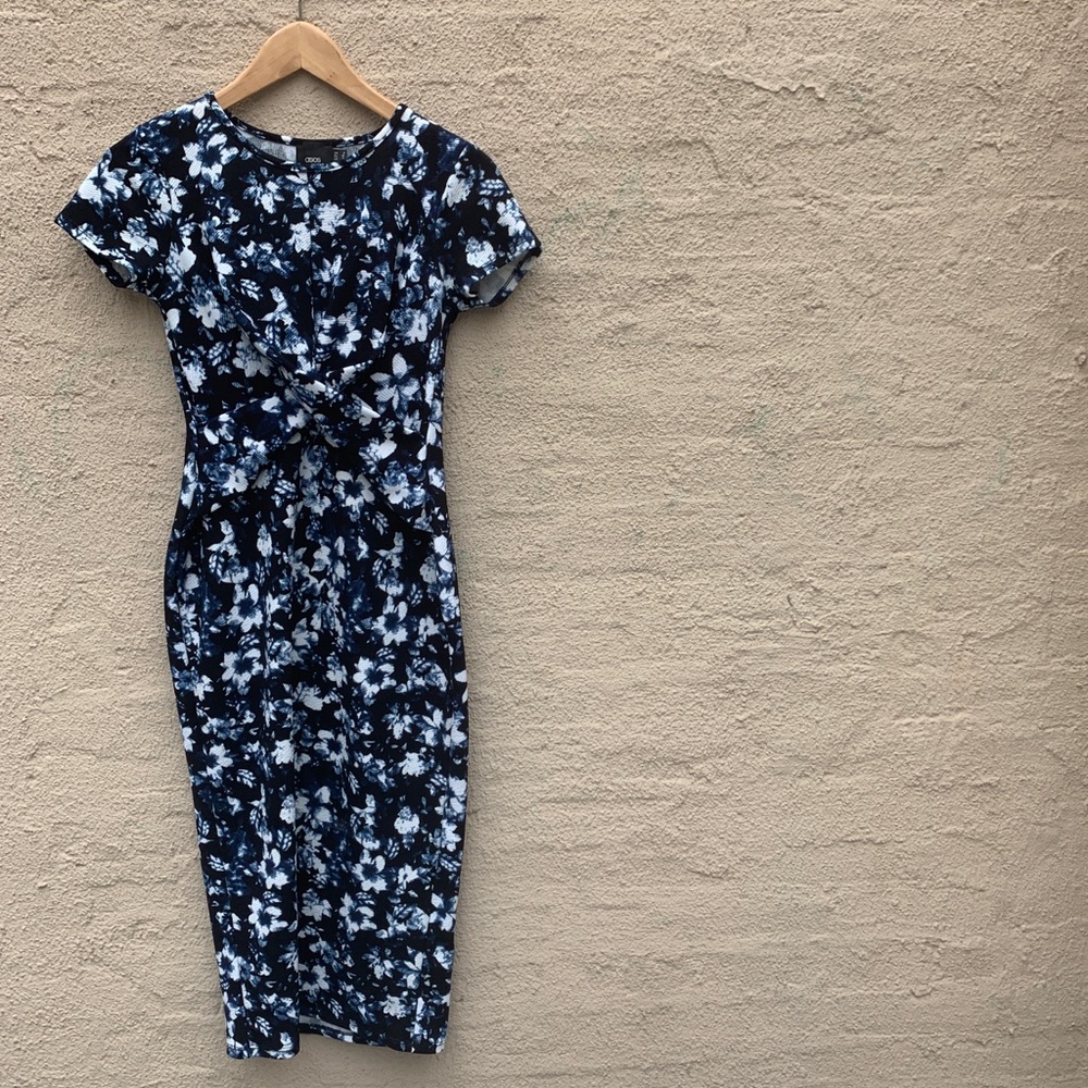 ASOS Maternity Body Con Cross Front Sheath